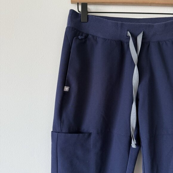 Womens FIGS Technical Collection Navy Blue Polyester Blend Scrub Pants Size S - Picture 5 of 16